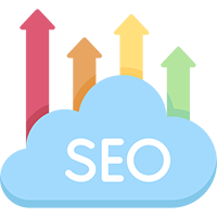 Image sigle SEO avec fleche