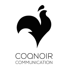 Logo agence coq noir